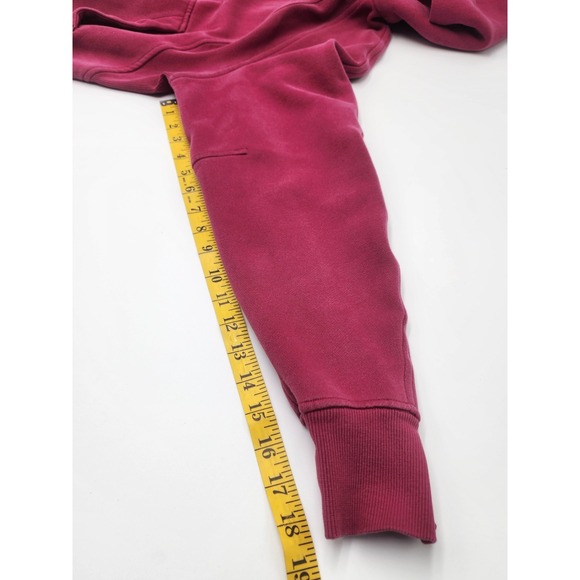 Vintage Cropped‎ Lululemon Hoodie Pink Oversized Y2K Athletic Full Zip M - Picture 9 of 14